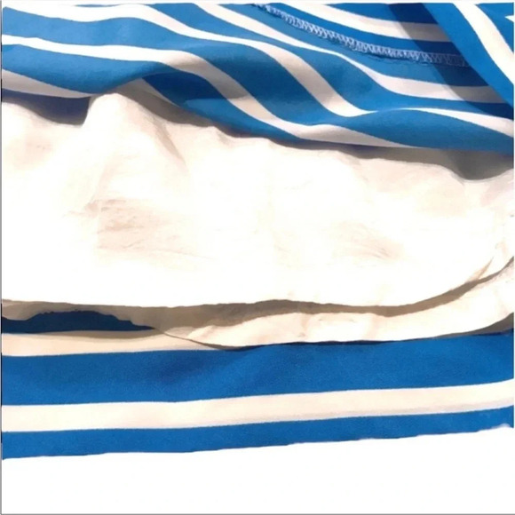 J. Crew Blue White Striped Sleeveless Dress Size 10 - Picture 4 of 8